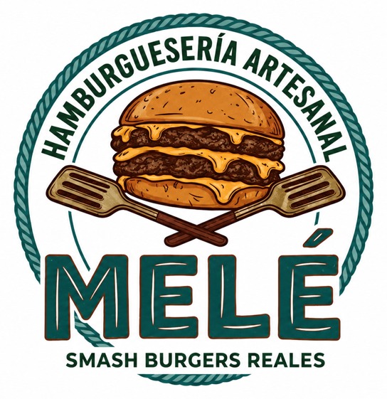 Logo de Mele, hamburguesería artesanal